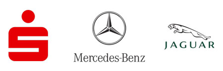 Sparkasse, Mercedes, Jaguar